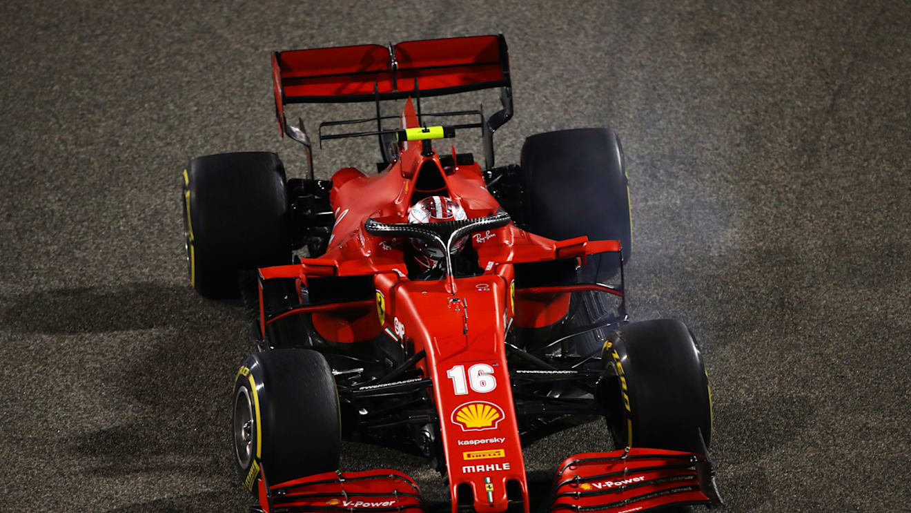 The rear wing that Ferrari changed to for Saturday, that has a spoon-shaped bulge in the middle at the bottom...