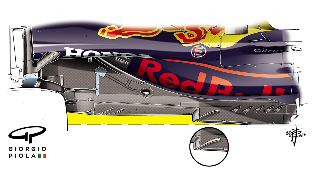 Red Bull introduced their Z-shaped floor at the start of the season