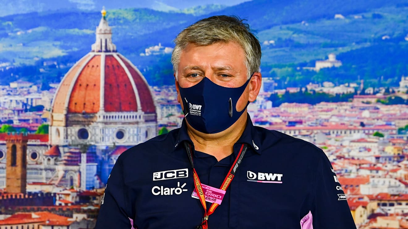 Otmar Szafnauer, Team Principal and CEO, Racing Point in the press conference 