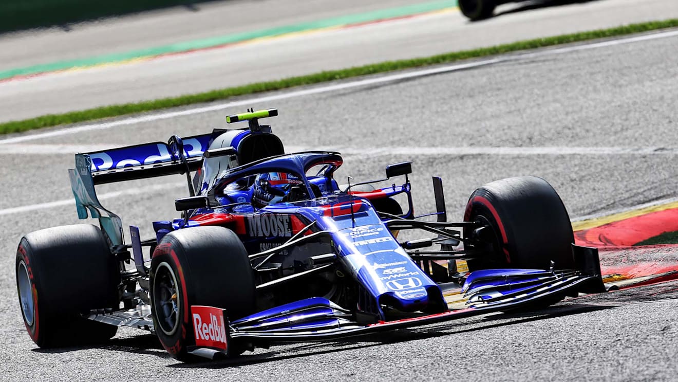 Pierre Gasly (FRA) Scuderia Toro Rosso STR14.
01.09.2019. Formula 1 World Championship, Rd 13, Belgian Grand Prix, Spa Francorchamps, Belgium, Race Day.
- www.xpbimages.com, EMail: requests@xpbimages.com - copy of publication required for printed pictures. Every used picture is fee-liable. Â© Copyright: Batchelor / XPB Images