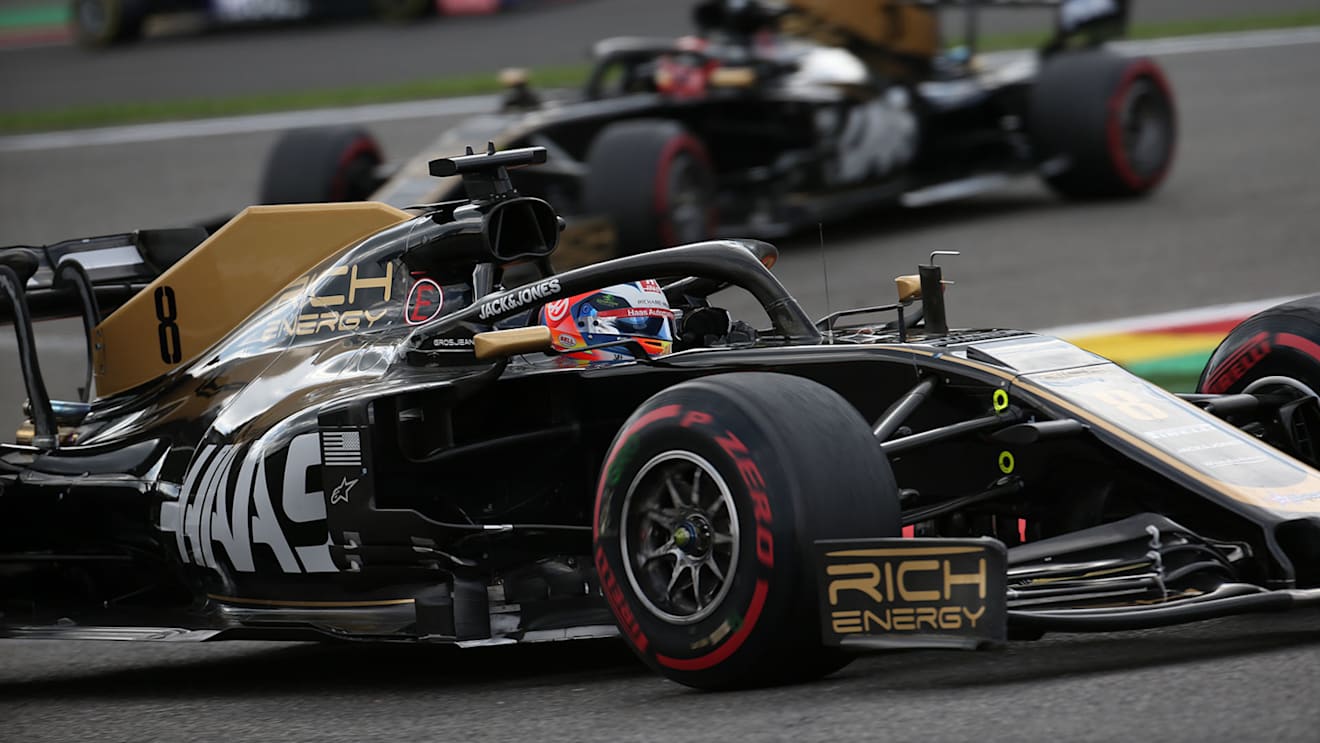 Romain Grosjean (FRA) Haas F1 Team VF-19.
01.09.2019. Formula 1 World Championship, Rd 13, Belgian Grand Prix, Spa Francorchamps, Belgium, Race Day.
- www.xpbimages.com, EMail: requests@xpbimages.com - copy of publication required for printed pictures. Every used picture is fee-liable. © Copyright: Batchelor / XPB Images