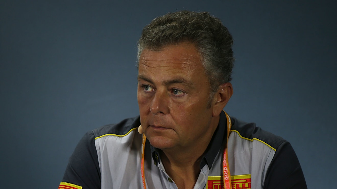 Mario Isola (ITA) Pirelli Racing Manager, Press conference.
27.09.2019. Formula 1 World Championship, Rd 16, Russian Grand Prix, Sochi Autodrom, Sochi, Russia, Practice Day.
- www.xpbimages.com, EMail: requests@xpbimages.com - copy of publication required for printed pictures. Every used picture is fee-liable. Â© Copyright: Batchelor / XPB Images
