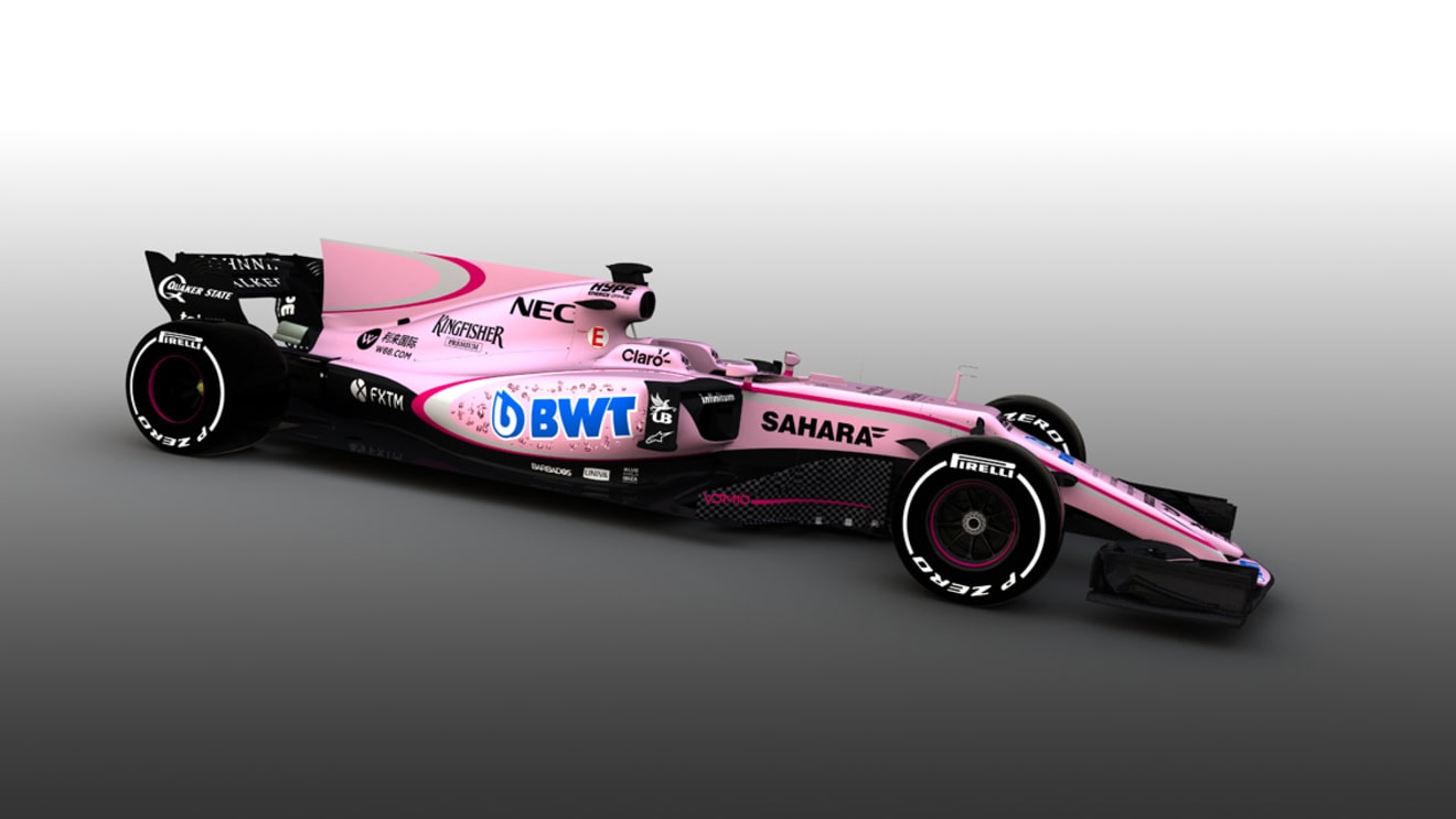 The Sahara Force India F1 VJM10. Sahara Force India F1 VJM10 Livery Reveal, Tuesday 14th March 2017. © Sahara Force India