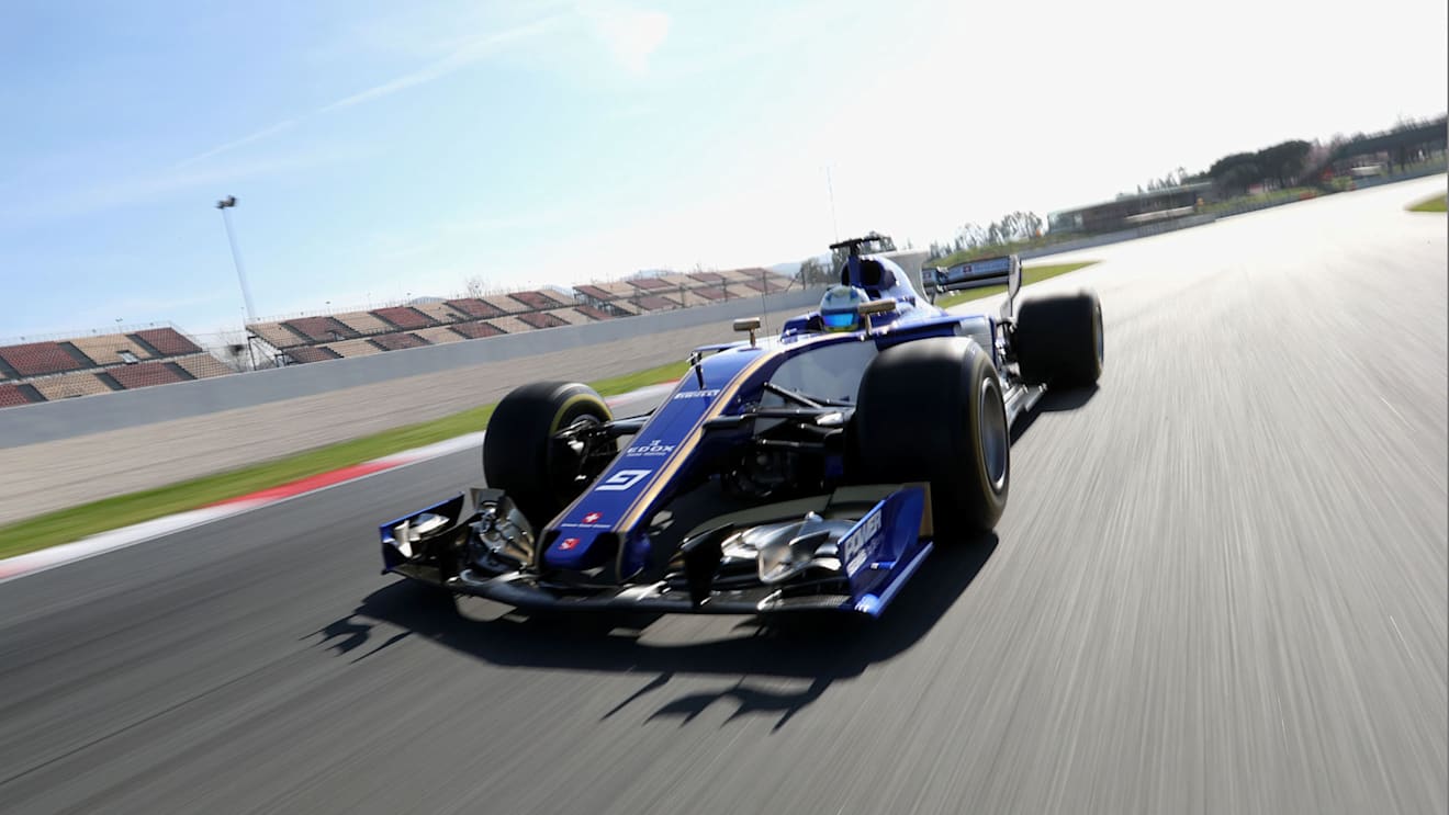 Marcus Ericsson, Sauber C36, filming day, Circuit de Barcelona-Catalunya, Spain, February 22, 2017 © Sauber