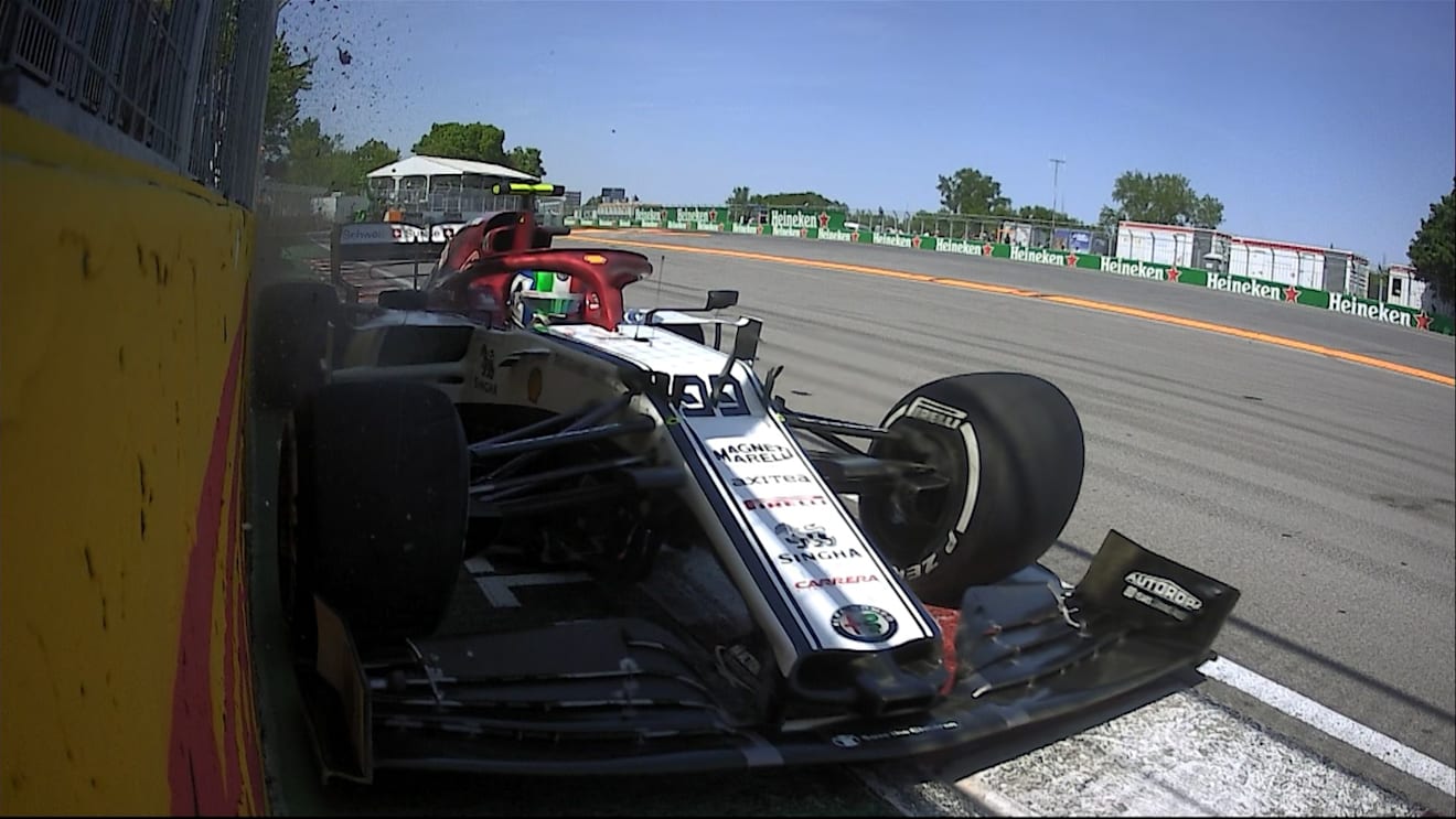 Canadian GP: Giovinazzi survives brush with Wall of Champions