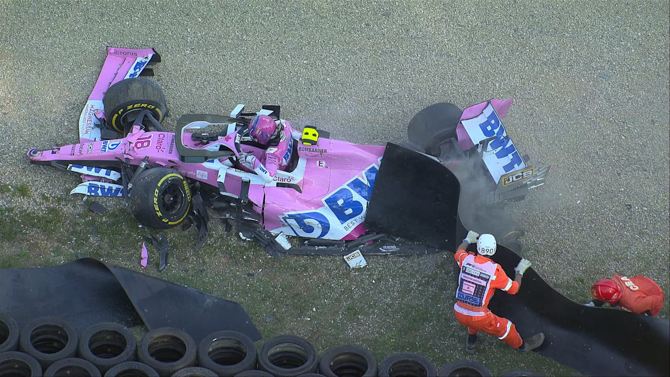 2020 Tuscan Grand Prix: Massive crash for Stroll brings out the red flags at Mugello