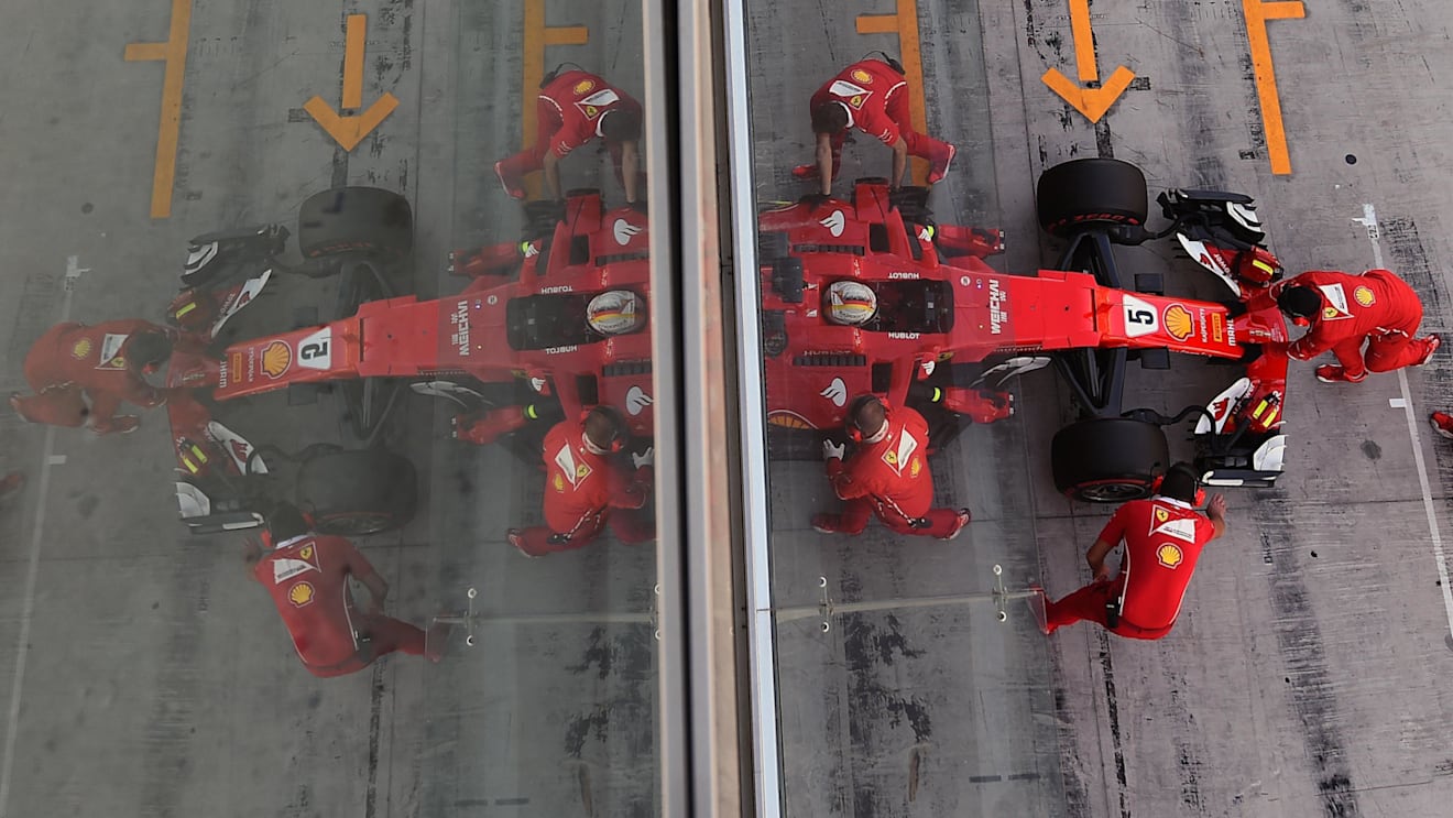 Sebastian Vettel (GER) Ferrari SF70-H at Formula One Testing, Day Two, Yas Marina Circuit, Abu Dhabi, UAE, Wednesday 29 November 2017. © Mark Sutton/Sutton Images