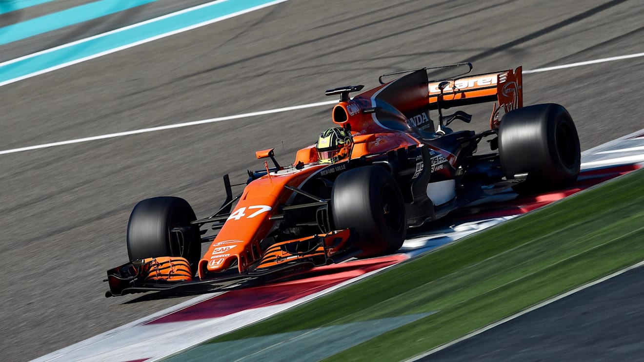 Lando Norris (GBR) McLaren MCL32 at Formula One Testing, Day Two, Yas Marina Circuit, Abu Dhabi, UAE, Wednesday 29 November 2017. © Sutton Images