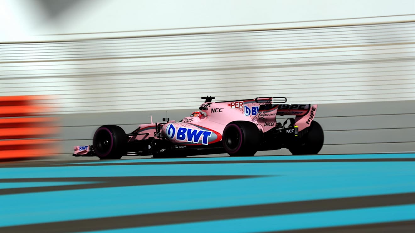 Sergio Perez (MEX) Force India VJM10 at Formula One World Championship, Rd20, Abu Dhabi Grand Prix, Practice, Yas Marina Circuit, Abu Dhabi, UAE, Friday 24 November 2017. © Kym Illman/Sutton Images