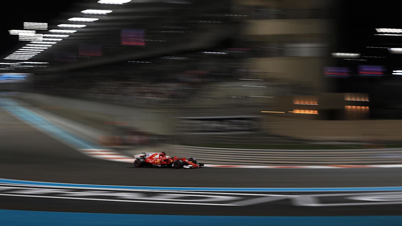Sebastian Vettel (GER) Ferrari SF70-H at Formula One World Championship, Rd20, Abu Dhabi Grand Prix, Practice, Yas Marina Circuit, Abu Dhabi, UAE, Friday 24 November 2017. © Kym Illman/Sutton Images