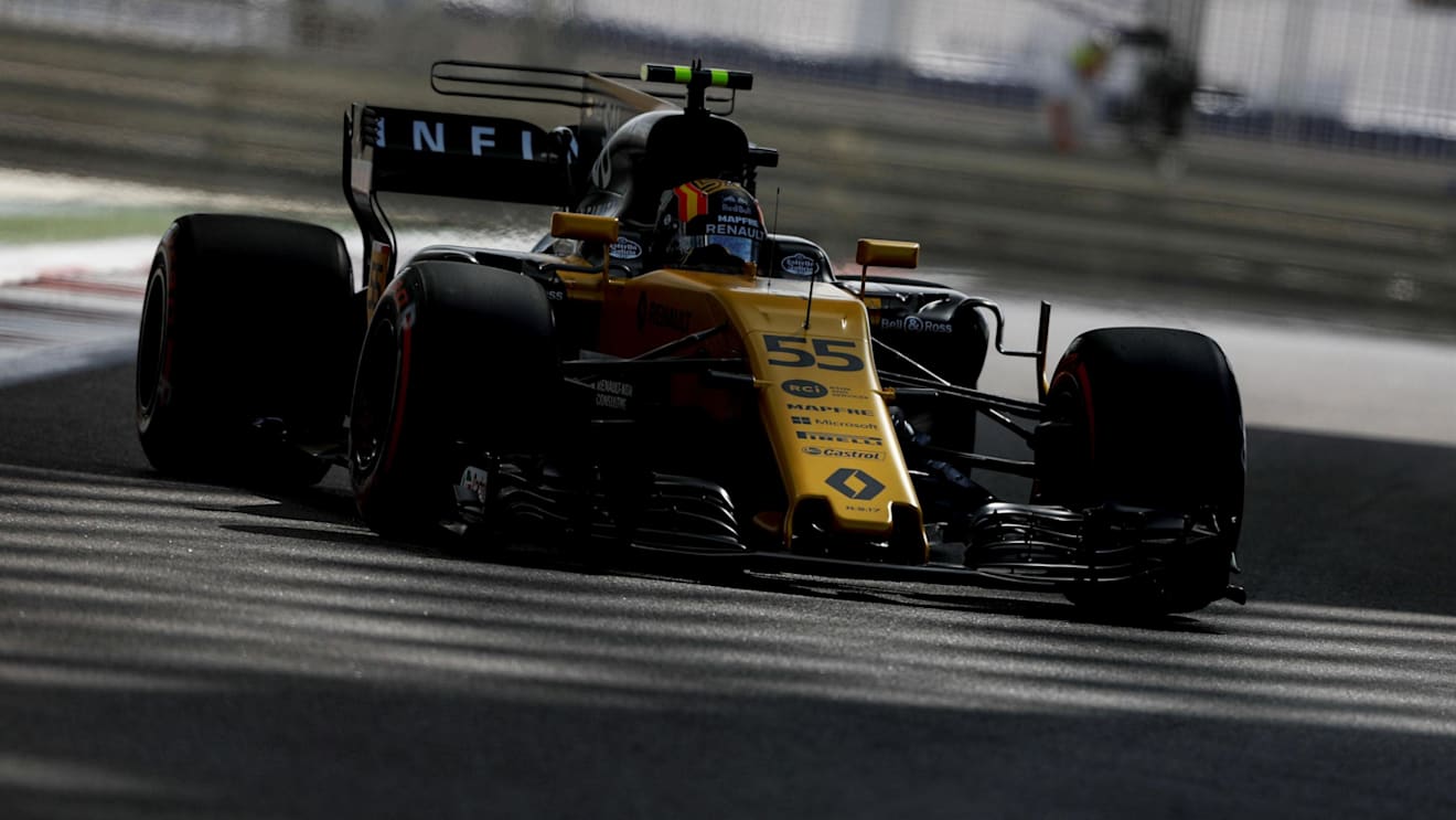 Carlos Sainz (ESP) Renault Sport F1 Team RS17 at Formula One World Championship, Rd20, Abu Dhabi Grand Prix, Practice, Yas Marina Circuit, Abu Dhabi, UAE, Friday 24 November 2017. © James Gasperotti/Sutton Images