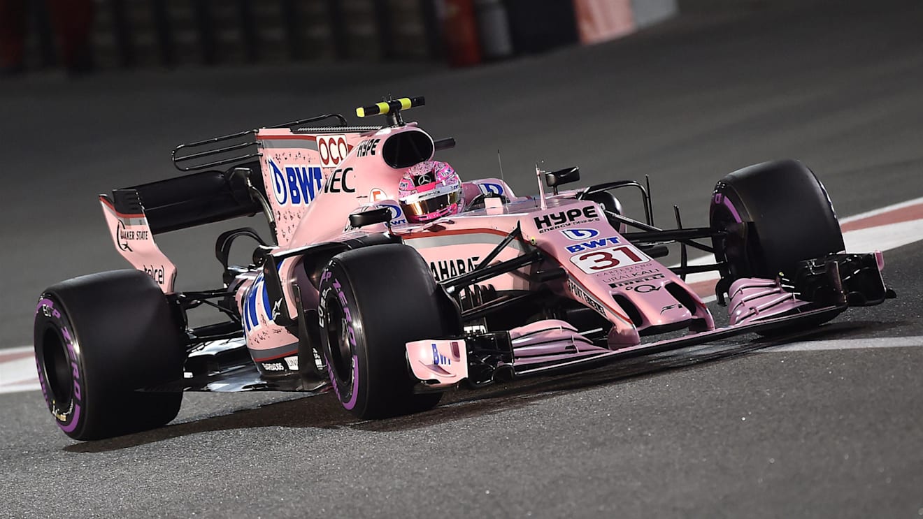 Esteban Ocon (FRA) Force India VJM10 at Formula One World Championship, Rd20, Abu Dhabi Grand Prix, Qualifying, Yas Marina Circuit, Abu Dhabi, UAE, Saturday 25 November 2017. © Simon Galloway/Sutton Images