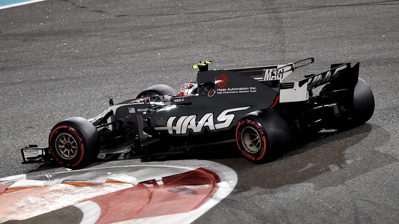 Kevin Magnussen (DEN) Haas VF-17 at Formula One World Championship, Rd20, Abu Dhabi Grand Prix, Race, Yas Marina Circuit, Abu Dhabi, UAE, Sunday 26 November 2017. © Simon Galloway/Sutton Images