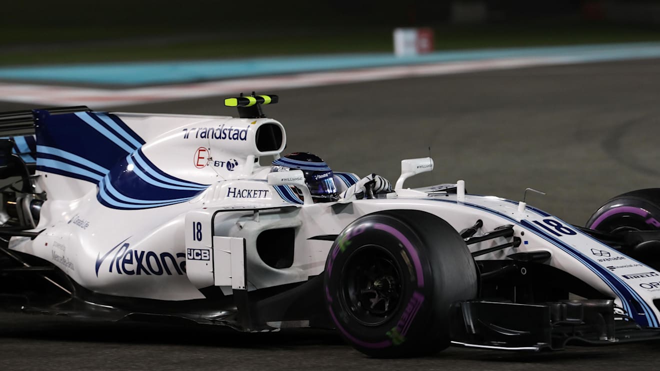 Lance Stroll (CDN) Williams FW40 at Formula One World Championship, Rd20, Abu Dhabi Grand Prix, Race, Yas Marina Circuit, Abu Dhabi, UAE, Sunday 26 November 2017. © Lionel Ng/Sutton Images