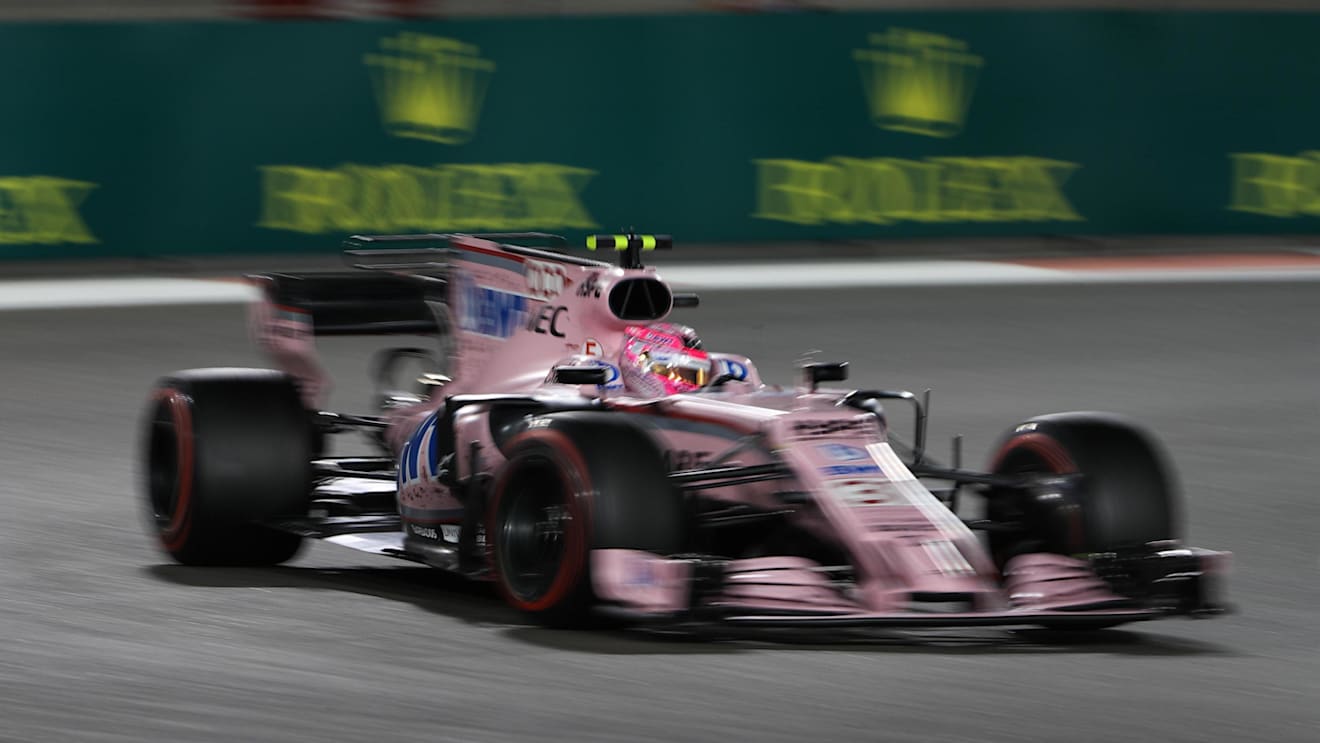 Esteban Ocon (FRA) Force India VJM10 at Formula One World Championship, Rd20, Abu Dhabi Grand Prix, Race, Yas Marina Circuit, Abu Dhabi, UAE, Sunday 26 November 2017. © Lionel Ng/Sutton Images