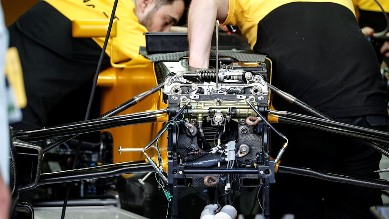 Renault Sport F1 Team RS17 chassis and front suspension detail at Formula One World Championship, Rd1, Australian Grand Prix, Practice, Albert Park, Melbourne, Australia, Friday 24 March 2017. © Sutton Motorsport Images