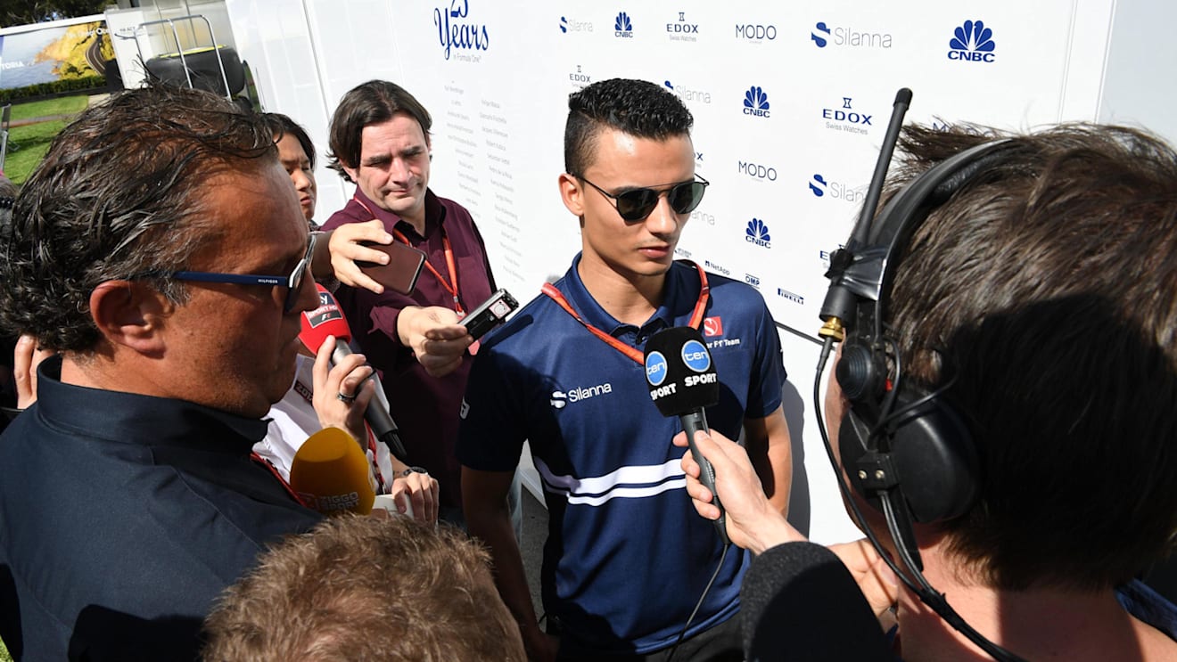 Pascal Wehrlein (GER) Sauber talks with the media at Formula One World Championship, Rd1, Australian Grand Prix, Qualifying, Albert Park, Melbourne, Australia, Saturday 25 March 2017. © Sutton Motorsport Images