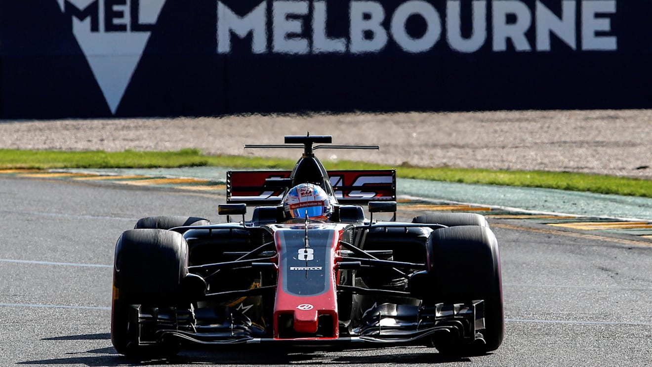 Romain Grosjean (FRA) Haas VF-17 at Formula One World Championship, Rd1, Australian Grand Prix, Race, Albert Park, Melbourne, Australia, Sunday 26 March 2017. © Sutton Motorsport Images