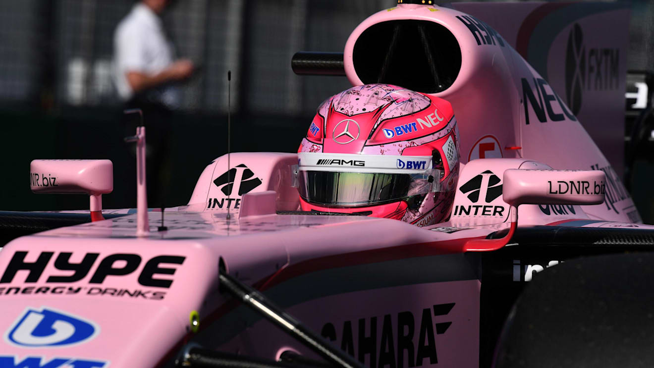 Esteban Ocon (FRA) Force India VJM10 on the grid at Formula One World Championship, Rd1, Australian Grand Prix, Race, Albert Park, Melbourne, Australia, Sunday 26 March 2017. © Sutton Motorsport Images