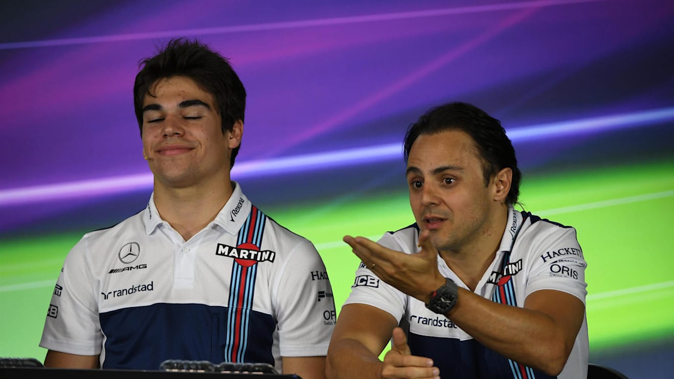 Lance Stroll (CDN) Williams and Felipe Massa (BRA) Williams in the Press Conference at Formula One World Championship, Rd1, Australian Grand Prix, Preparations, Albert Park, Melbourne, Australia, Thursday 23 March 2017. © Sutton Motorsport Images