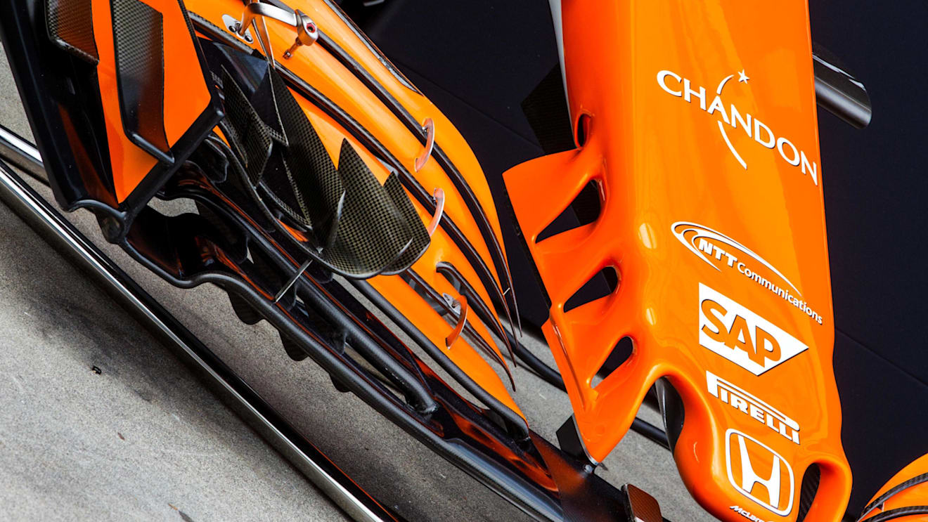 McLaren MCL32 nose and front wing detail at Formula One World Championship, Rd1, Australian Grand Prix, Preparations, Albert Park, Melbourne, Australia, Wednesday 22 March 2017. © Sutton Motorsport Images