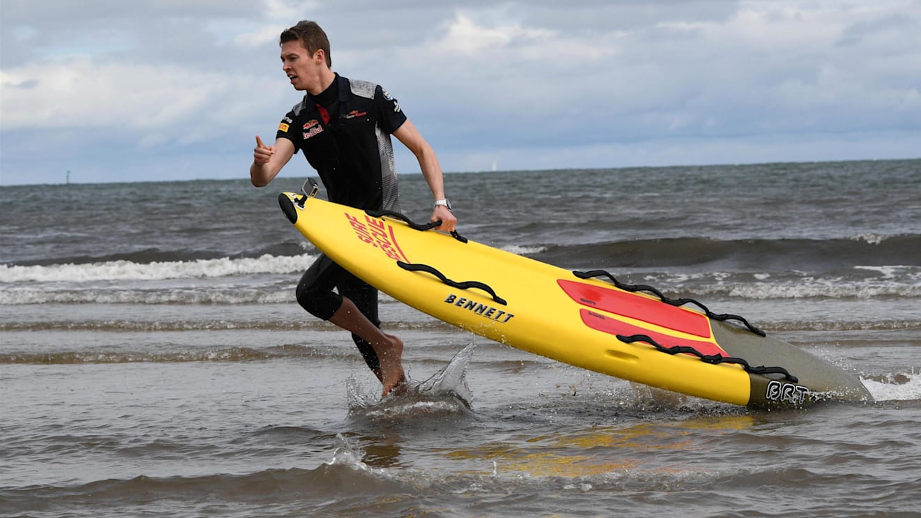Daniil Kvyat (RUS) Scuderia Toro Rosso at a Surf Life Savers event at Formula One World Championship, Rd1, Australian Grand Prix, Preparations, Albert Park, Melbourne, Australia, Wednesday 22 March 2017. © Sutton Motorsport Images