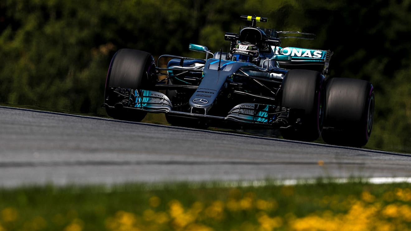 Valtteri Bottas (FIN) Mercedes-Benz F1 W08 Hybrid at Formula One World Championship, Rd9, Austrian Grand Prix, Practice, Spielberg, Austria, Friday 7 July 2017. © Sutton Images