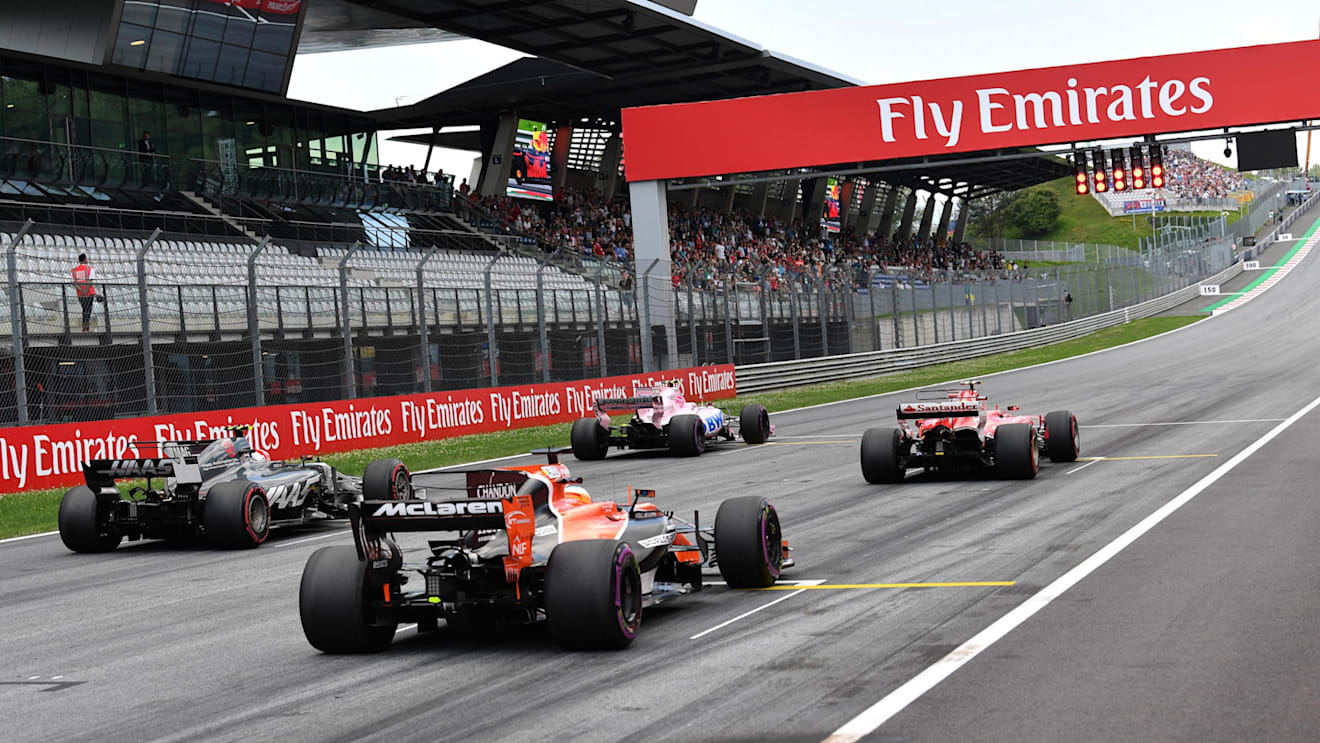 Practice starts at Formula One World Championship, Rd9, Austrian Grand Prix, Practice, Spielberg, Austria, Friday 7 July 2017. © Sutton Images