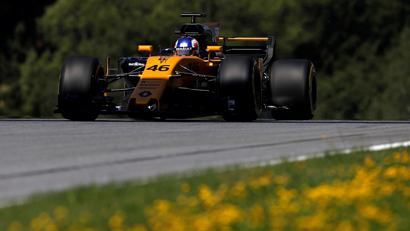 Jolyon Palmer (GBR) Renault Sport F1 Team RS17 at Formula One World Championship, Rd9, Austrian Grand Prix, Practice, Spielberg, Austria, Friday 7 July 2017. © Sutton Images