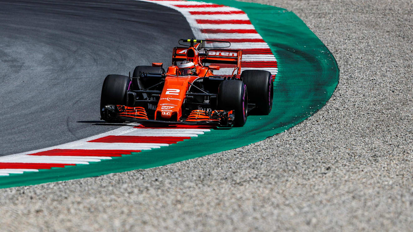 Stoffel Vandoorne (BEL) McLaren MCL32 at Formula One World Championship, Rd9, Austrian Grand Prix, Practice, Spielberg, Austria, Friday 7 July 2017. © Sutton Images