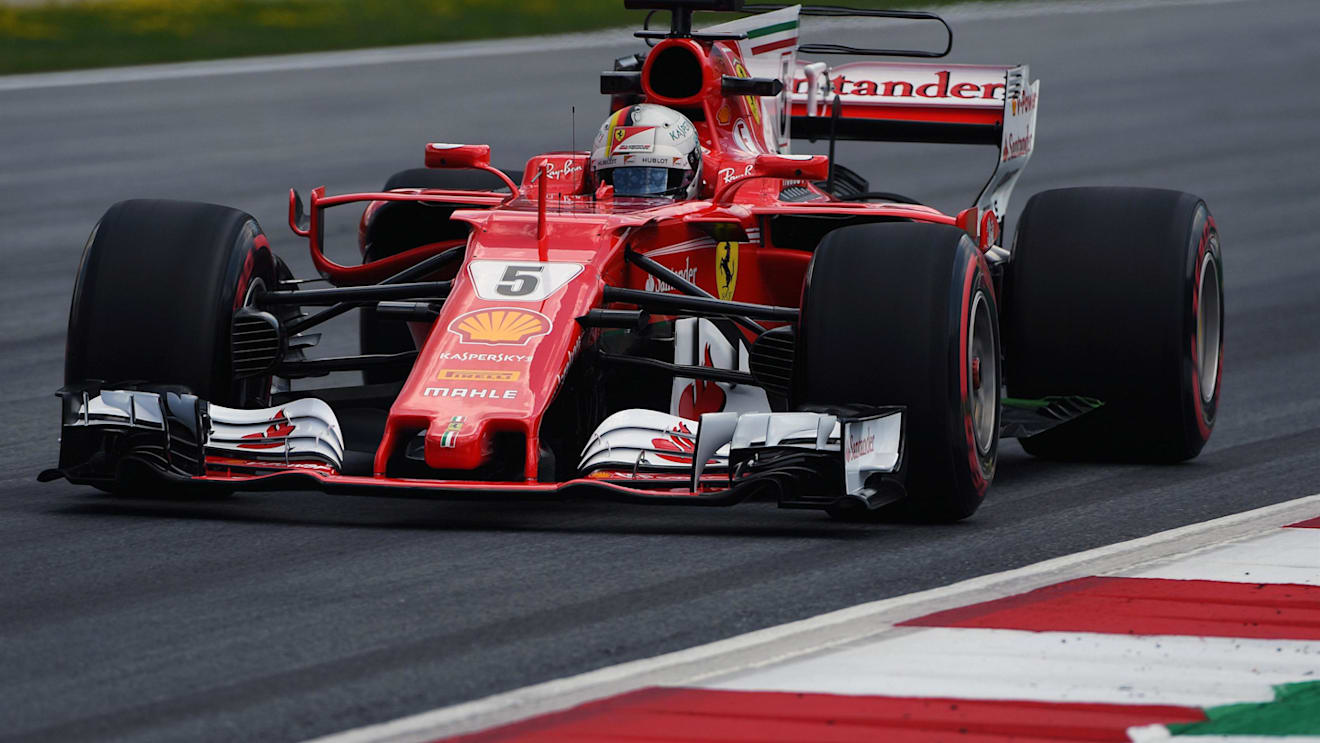 Sebastian Vettel (GER) Ferrari SF70-H at Formula One World Championship, Rd9, Austrian Grand Prix, Practice, Spielberg, Austria, Friday 7 July 2017. © Sutton Images