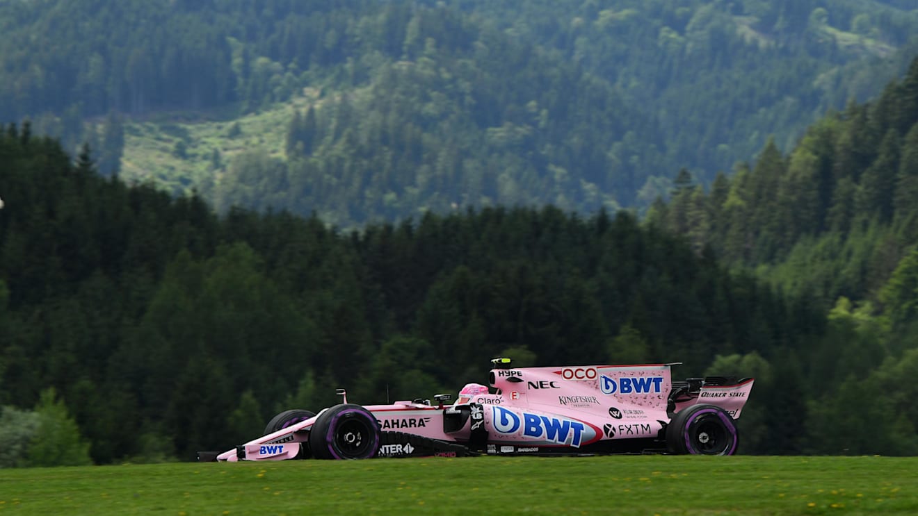 Esteban Ocon (FRA) Force India VJM10 at Formula One World Championship, Rd9, Austrian Grand Prix, Practice, Spielberg, Austria, Friday 7 July 2017. © Sutton Images