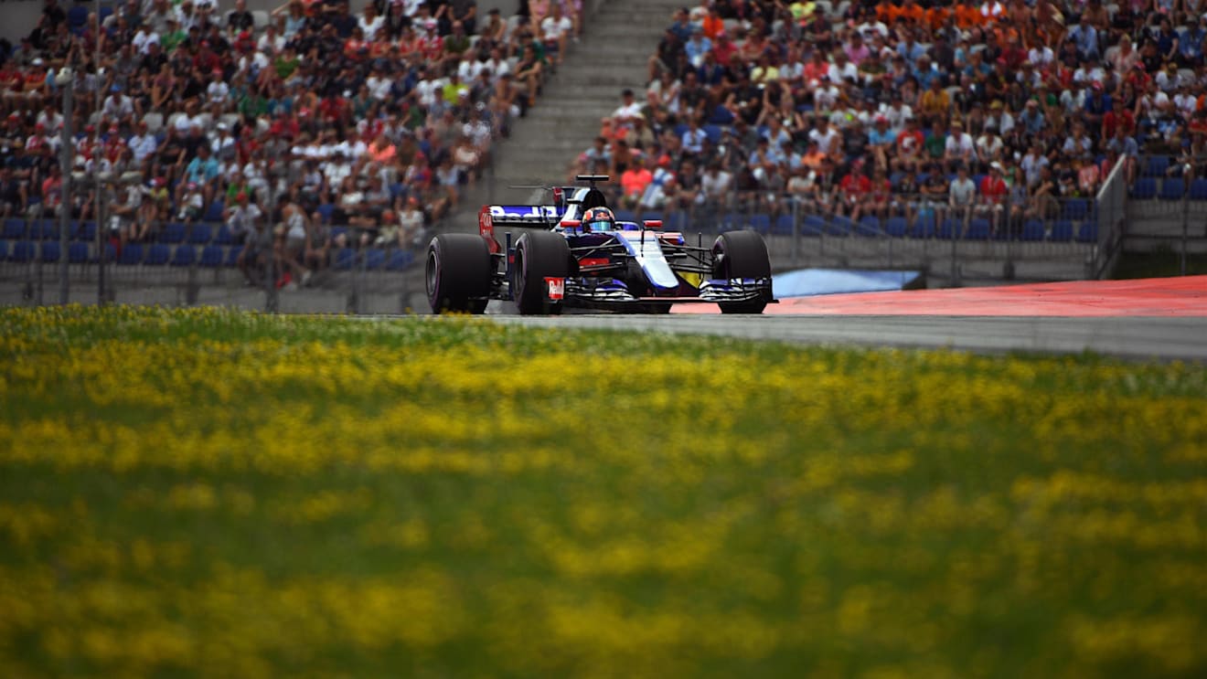 Daniil Kvyat (RUS) Scuderia Toro Rosso STR12 at Formula One World Championship, Rd9, Austrian Grand Prix, Qualifying, Spielberg, Austria, Saturday 8 July 2017. © Sutton Images