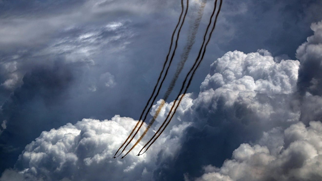 Flypast at Formula One World Championship, Rd9, Austrian Grand Prix, Race, Spielberg, Austria, Sunday 9 July 2017. © Sutton Images