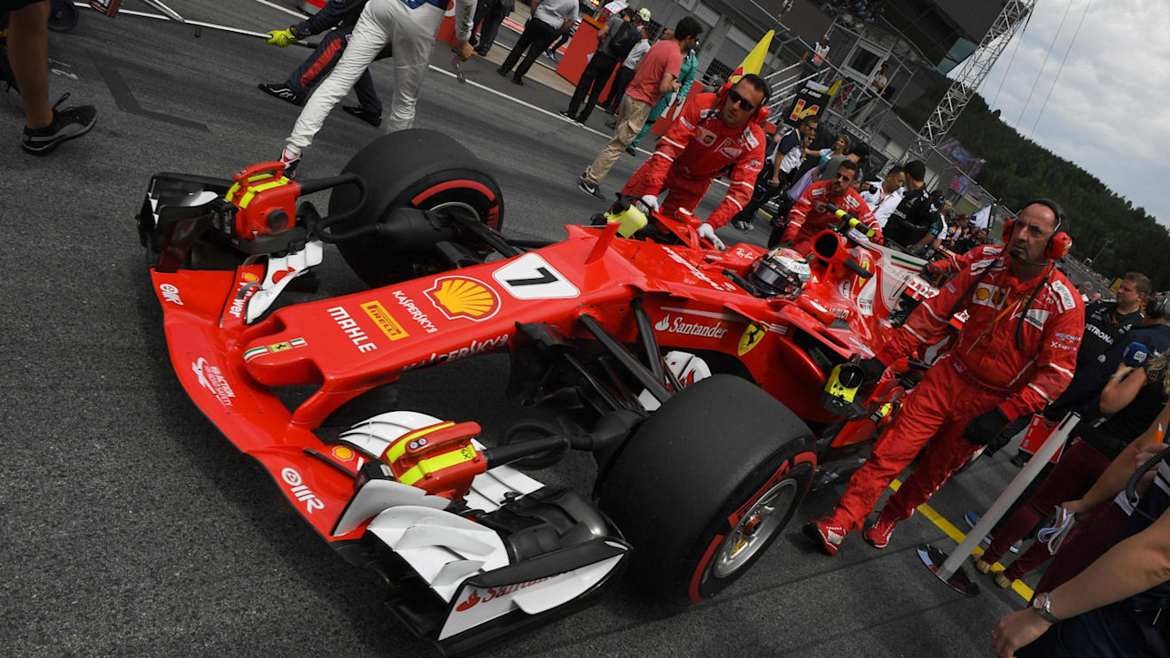Kimi Raikkonen (FIN) Ferrari SF70-H on the grid at Formula One World Championship, Rd9, Austrian Grand Prix, Race, Spielberg, Austria, Sunday 9 July 2017. © Sutton Images