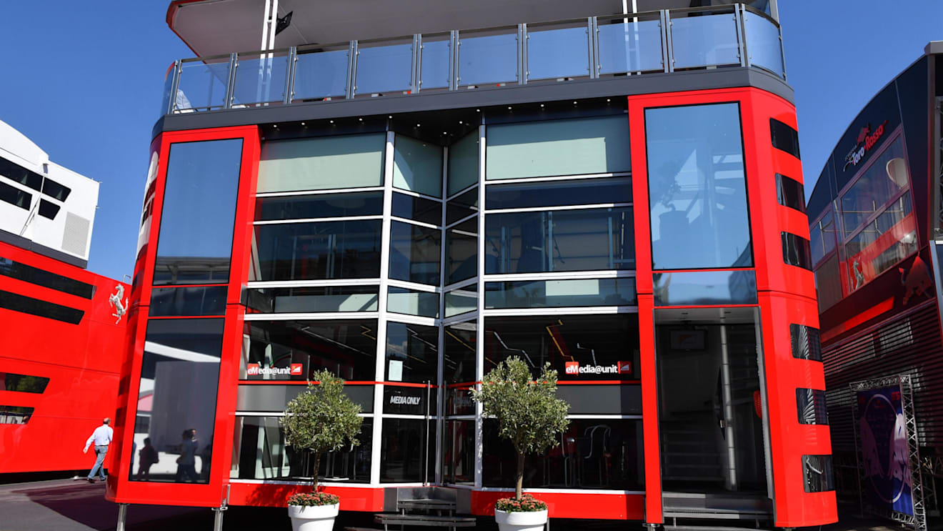 Media Centre and paddock view at Formula One World Championship, Rd9, Austrian Grand Prix, Preparations, Spielberg, Austria, Thursday 6 July 2017. © Sutton Images