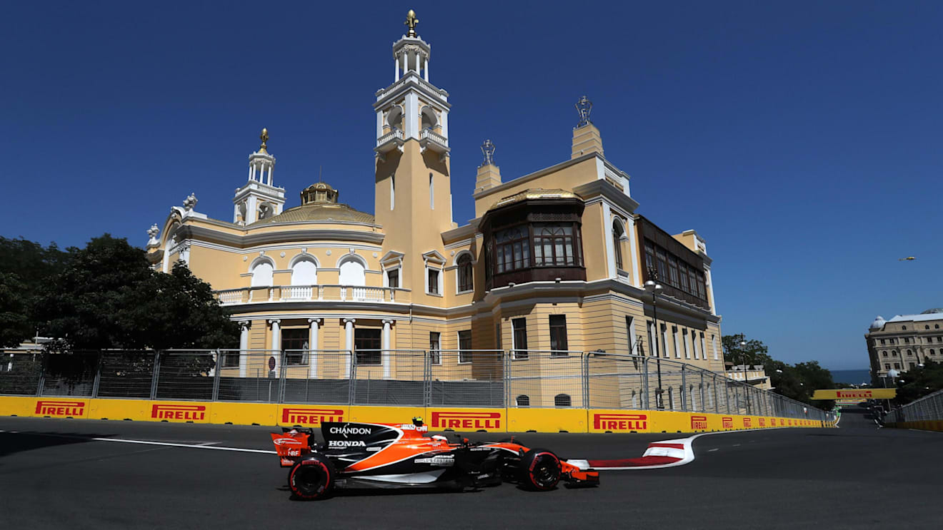 Stoffel Vandoorne (BEL) McLaren MCL32 at Formula One World Championship, Rd8, Azerbaijan Grand Prix, Qualifying, Baku City Circuit, Baku, Azerbaijan, Saturday 24 June 2017. © Sutton Images