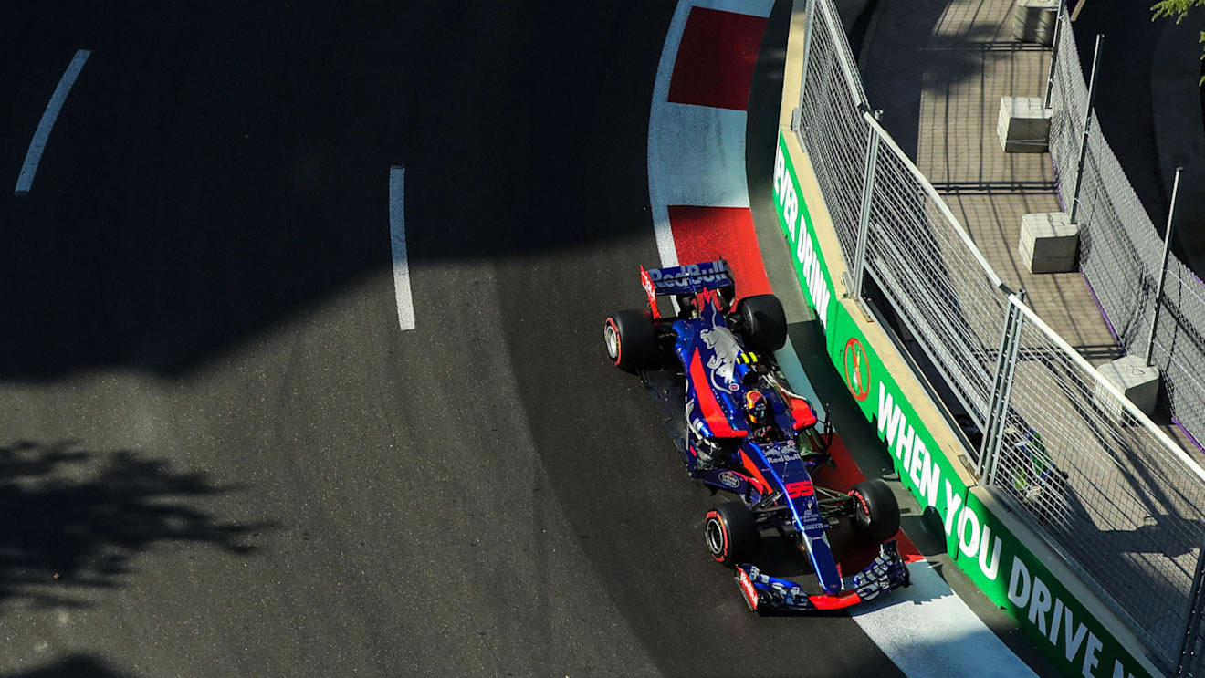 Carlos Sainz (ESP) Scuderia Toro Rosso STR12 at Formula One World Championship, Rd8, Azerbaijan Grand Prix, Qualifying, Baku City Circuit, Baku, Azerbaijan, Saturday 24 June 2017. © Sutton Images