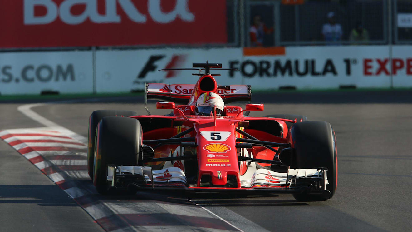 Sebastian Vettel (GER) Ferrari SF70-H at Formula One World Championship, Rd8, Azerbaijan Grand Prix, Qualifying, Baku City Circuit, Baku, Azerbaijan, Saturday 24 June 2017. © Sutton Images