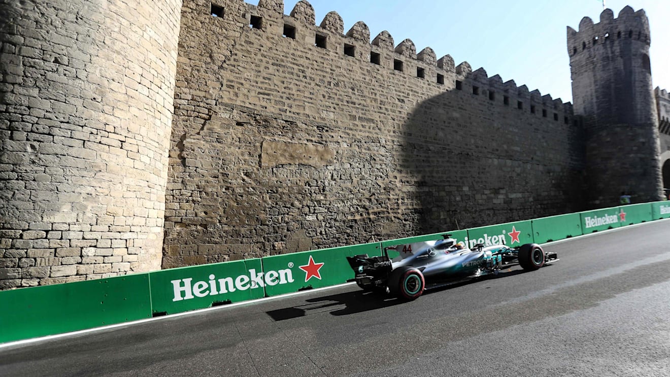 Lewis Hamilton (GBR) Mercedes-Benz F1 W08 Hybrid at Formula One World Championship, Rd8, Azerbaijan Grand Prix, Race, Baku City Circuit, Baku, Azerbaijan, Sunday 25 June 2017. © Sutton Images