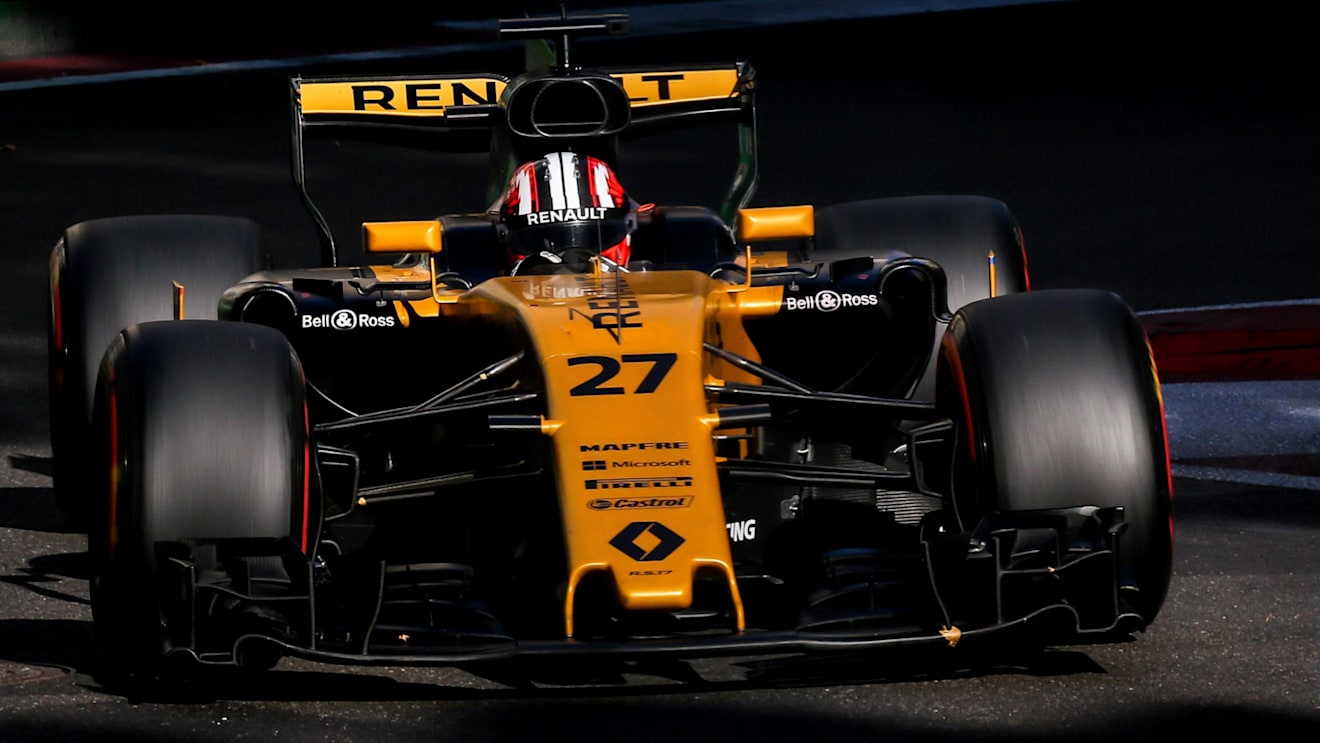Nico Hulkenberg (GER) Renault Sport F1 Team RS17 at Formula One World Championship, Rd8, Azerbaijan Grand Prix, Race, Baku City Circuit, Baku, Azerbaijan, Sunday 25 June 2017. © Sutton Images