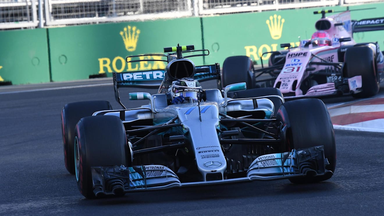 Valtteri Bottas (FIN) Mercedes-Benz F1 W08 Hybrid at Formula One World Championship, Rd8, Azerbaijan Grand Prix, Race, Baku City Circuit, Baku, Azerbaijan, Sunday 25 June 2017. © Sutton Images