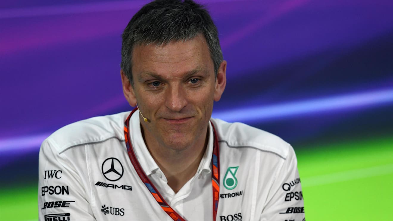 James Allison (GBR) Mercedes AMG F1 Technical Director in the Press Conference at Formula One World Championship, Rd3, Bahrain Grand Prix Practice, Bahrain International Circuit, Sakhir, Bahrain, Friday 14 April 2017. © Sutton Motorsport Images