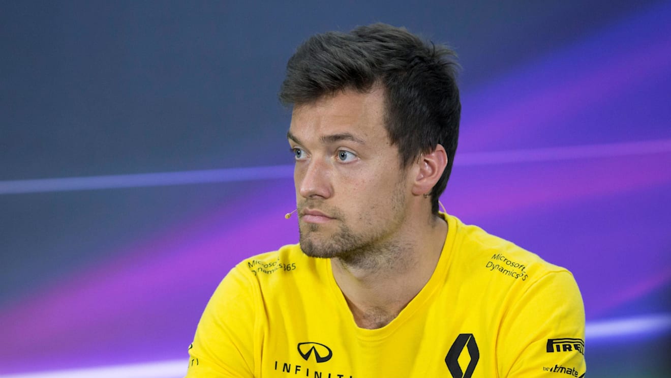 Jolyon Palmer (GBR) Renault Sport F1 Team in the Press Conference at Formula One World Championship, Rd3, Bahrain Grand Prix Preparations, Bahrain International Circuit, Sakhir, Bahrain, Thursday 13 April 2017. © Sutton Motorsport Images