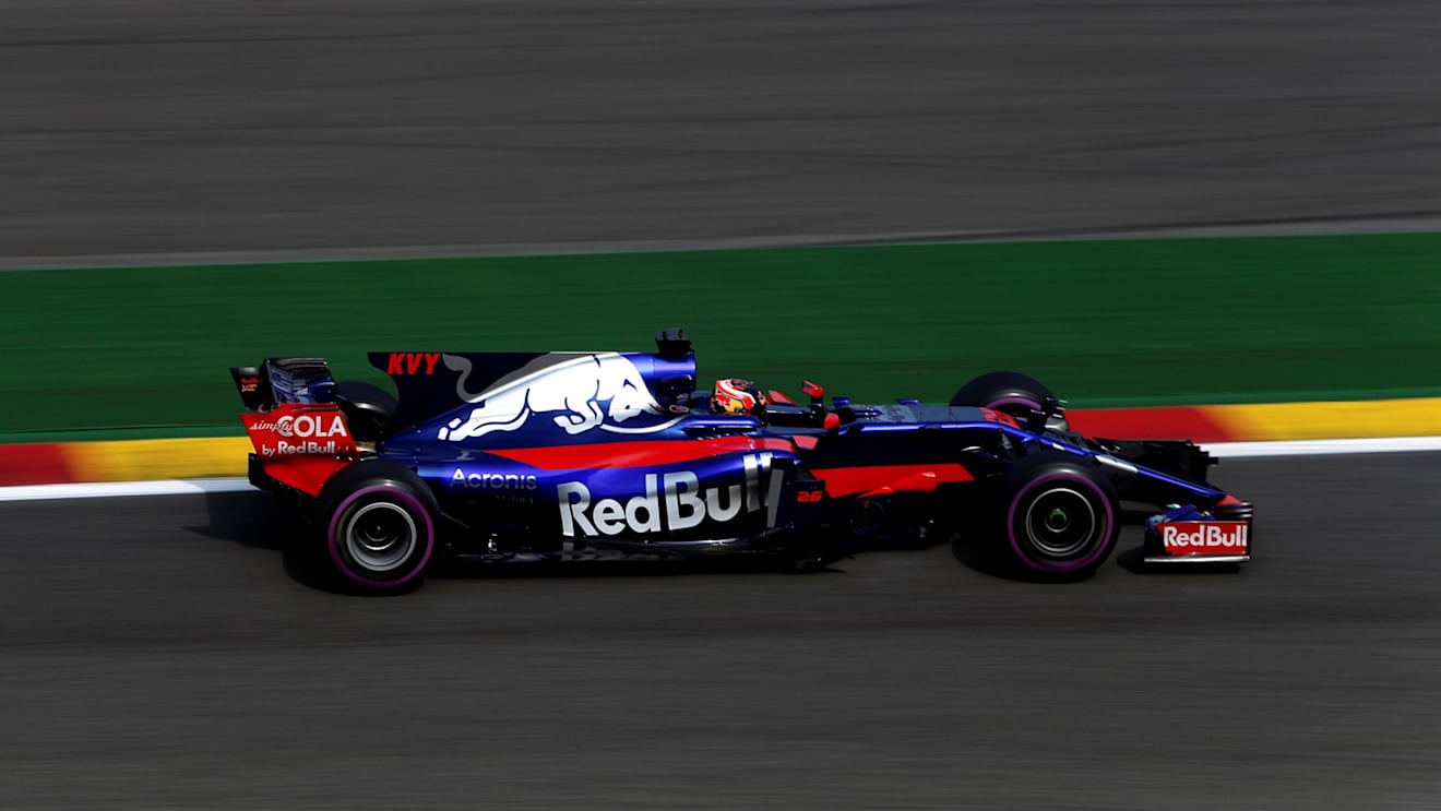 Daniil Kvyat (RUS) Scuderia Toro Rosso STR12 at Formula One World Championship, Rd12, Belgian Grand Prix, Practice, Spa Francorchamps, Belgium, Friday 25 August 2017. © Sutton Images