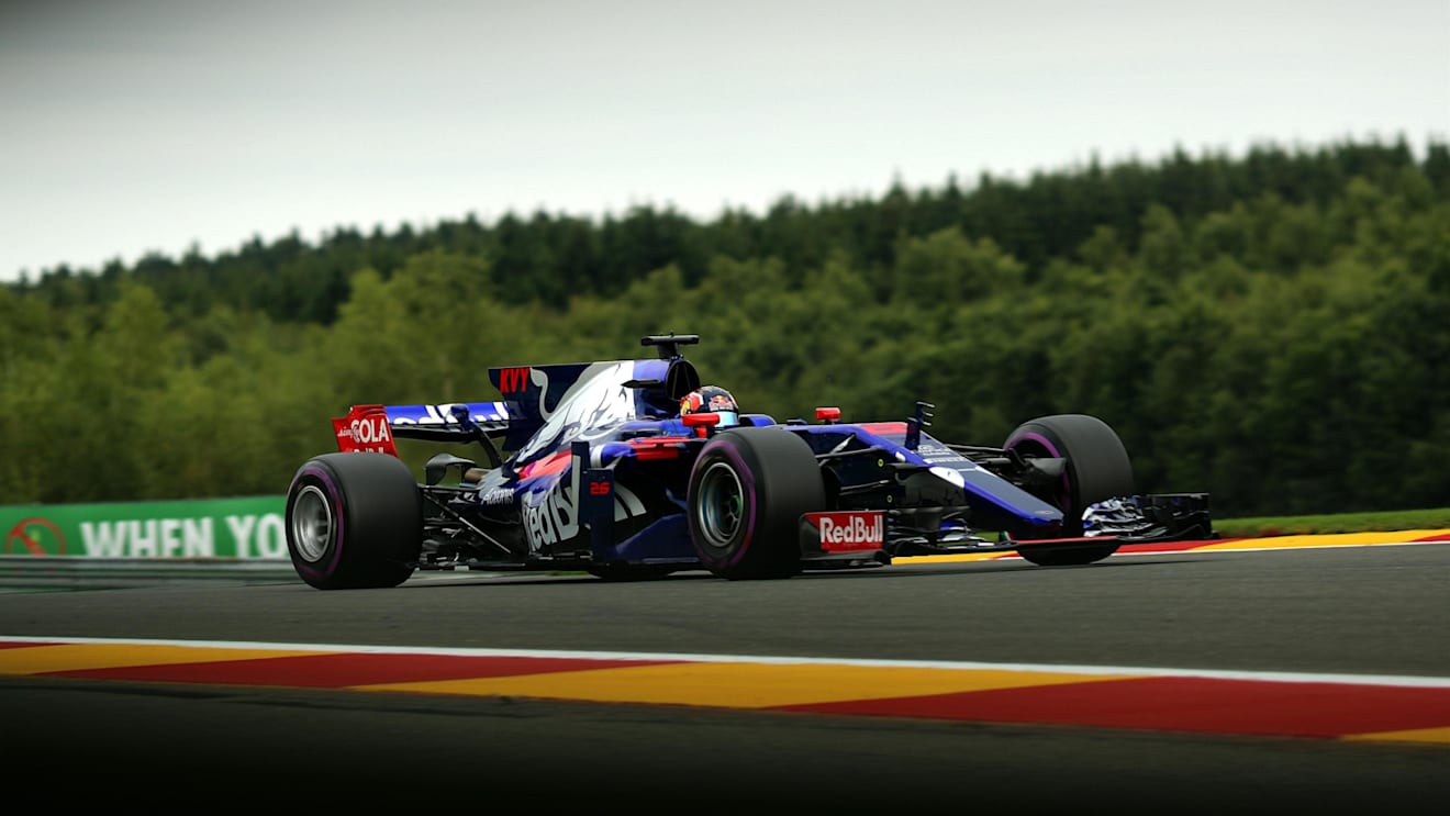Daniil Kvyat (RUS) Scuderia Toro Rosso STR12 at Formula One World Championship, Rd12, Belgian Grand Prix, Practice, Spa Francorchamps, Belgium, Friday 25 August 2017. © Sutton Images