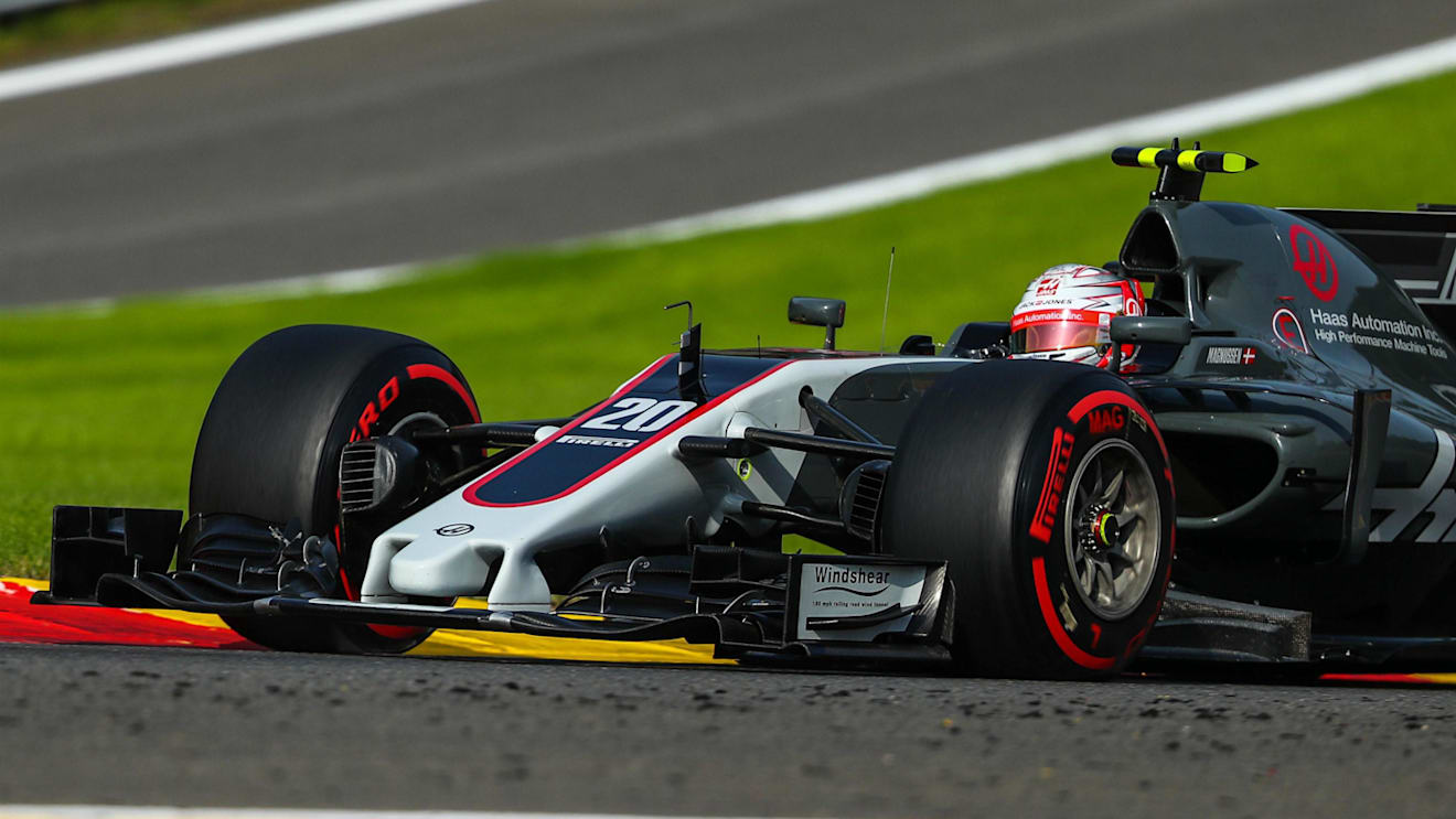 Kevin Magnussen (DEN) Haas VF-17 at Formula One World Championship, Rd12, Belgian Grand Prix, Practice, Spa Francorchamps, Belgium, Friday 25 August 2017. © Sutton Images