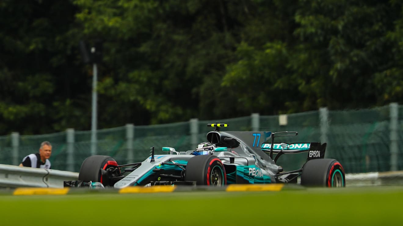Valtteri Bottas (FIN) Mercedes-Benz F1 W08 Hybrid at Formula One World Championship, Rd12, Belgian Grand Prix, Practice, Spa Francorchamps, Belgium, Friday 25 August 2017. © Kym Illman/Sutton Images