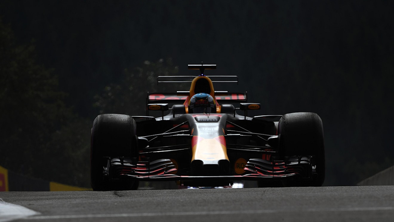 Daniel Ricciardo (AUS) Red Bull Racing RB13 at Formula One World Championship, Rd12, Belgian Grand Prix, Practice, Spa Francorchamps, Belgium, Friday 25 August 2017. © Sutton Images