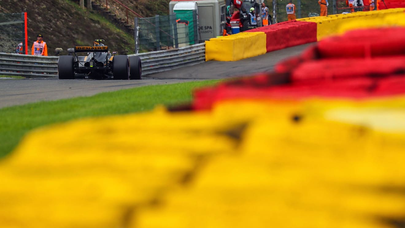 Jolyon Palmer (GBR) Renault Sport F1 Team RS17 at Formula One World Championship, Rd12, Belgian Grand Prix, Practice, Spa Francorchamps, Belgium, Friday 25 August 2017. © Sutton Images